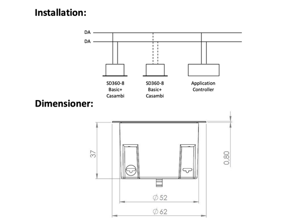 Casambi sensor SD360-8